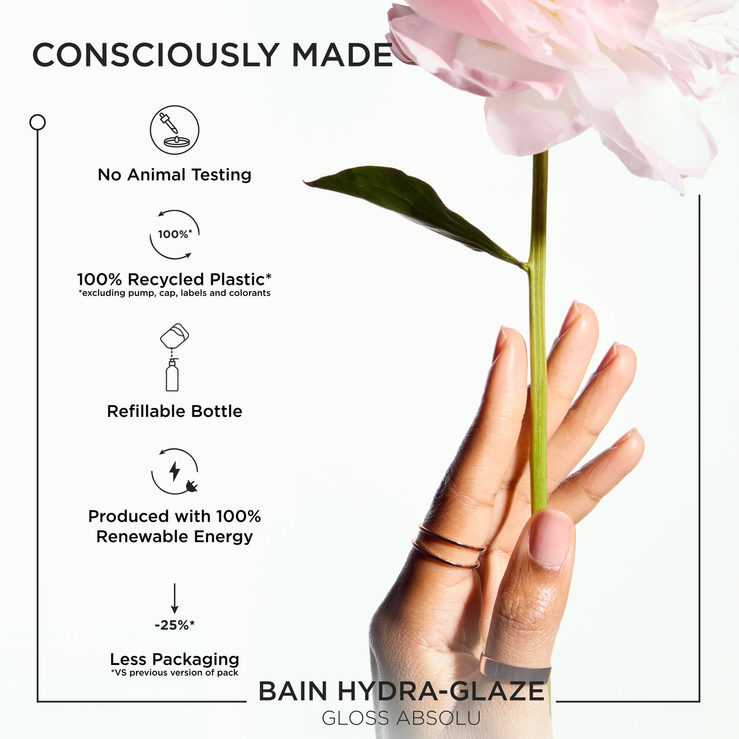 Kérastase Gloss Absolu Bain Hydra-Glaze Anti-Frizz Shampoo - Refillable Bottle 500ml