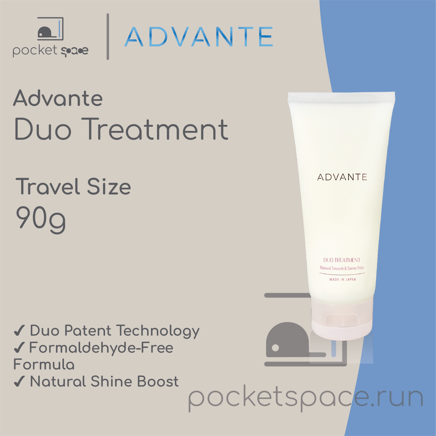 Advante Duo Treatment 90g for smooth hair