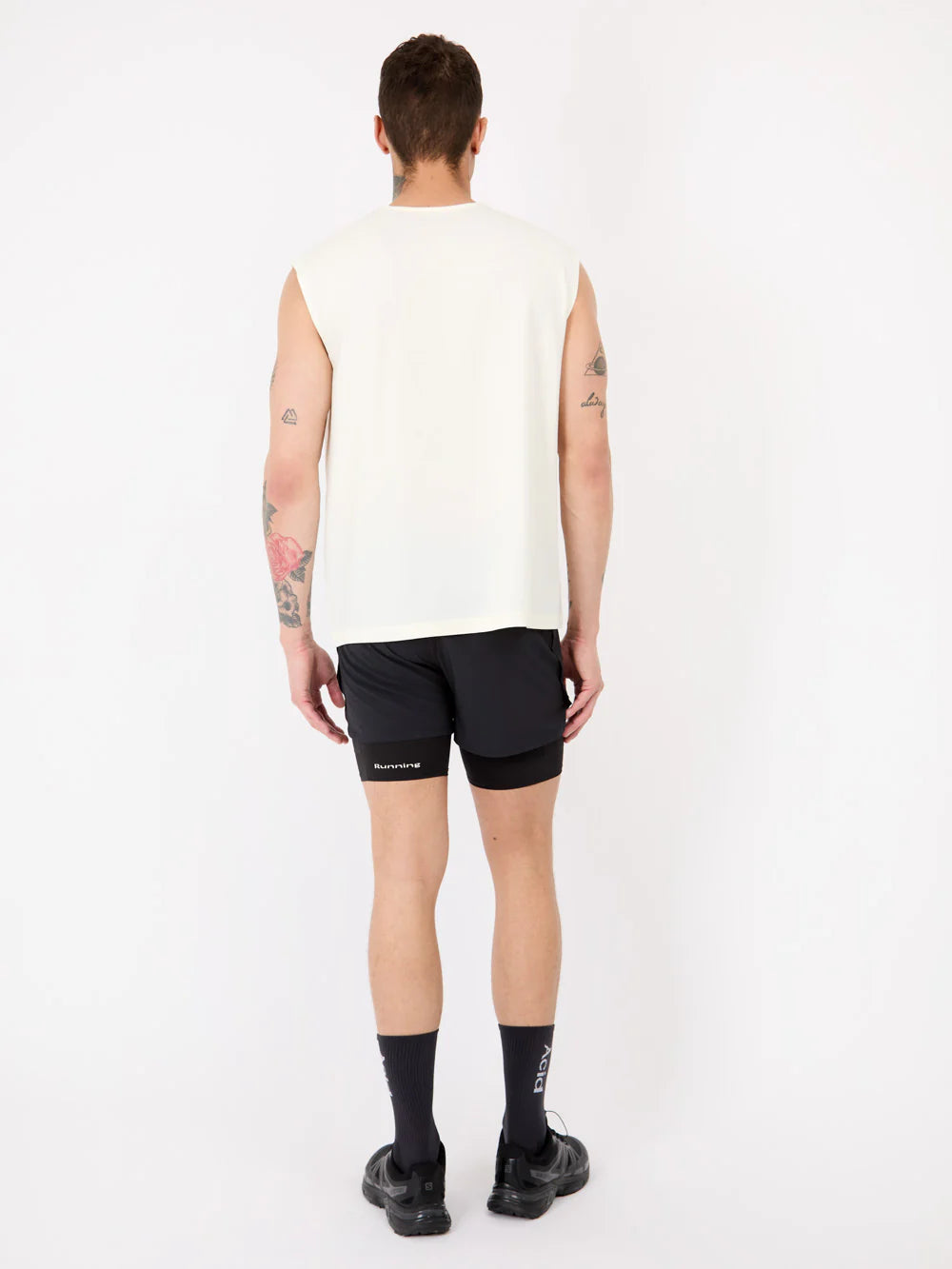 Acid Running Logo Tank - Bone